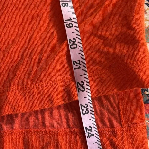Free People Boxy Orange Henley - size XS - Picture 8 of 8